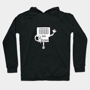 Mettaton Undertale Simple Black and White Design Hoodie